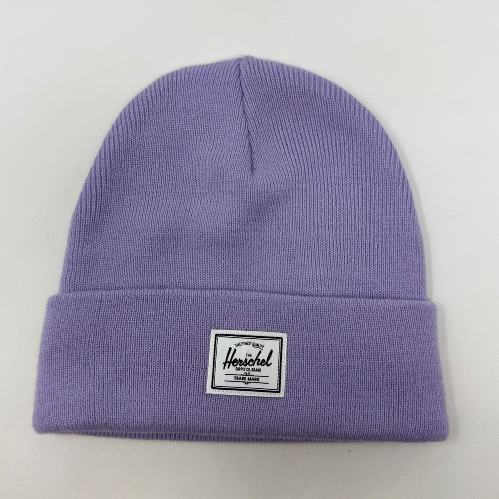 Herschel Supply Co Elmer Beanie Lavender Purple Cuffed Knit Hat One Size Unisex